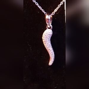 Sterling Silver Moissanite Necklace #25